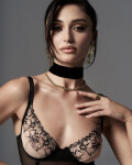 Dámsky očarujúci korzet Vila Blanes Corset black - Obsessive XL/2XL