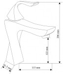 MEXEN/S - Estrella R02 Set umývadlové a vaňové batérie s príslušenstvom, chróm 72303R02-00