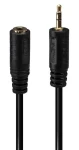 Lindy Jack 2,5 mm/3,5 mm čierna / Audio redukcia / 0,2 m (35698)