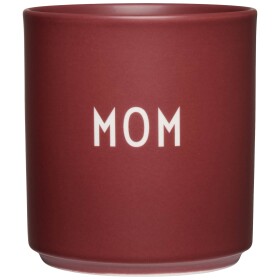 DESIGN LETTERS Porcelánový hrnček Mom Burgundy 300 ml