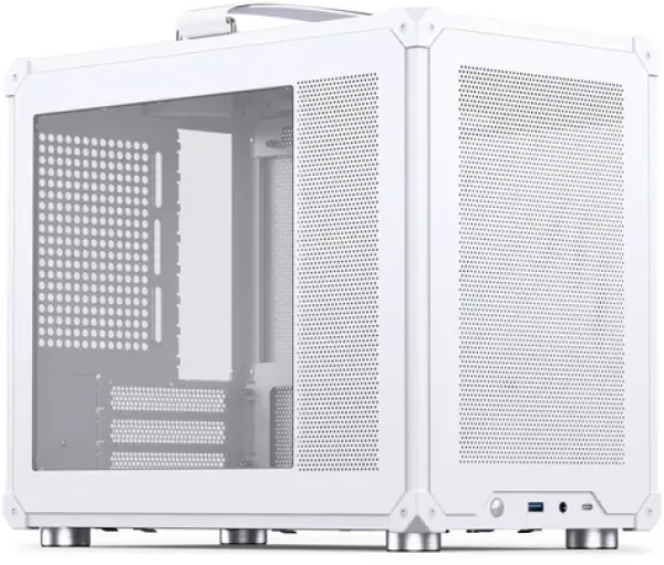 Jonsbo C6 MAX biela / Počítačová skriňa / Micro-ATX / Tvrdené sklo (C6MAXWHITE)