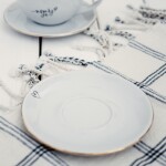 Bella Rose Porcelánová podšálka 15 cm – srdiečko na kraji