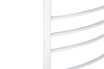 CERANO - Elektrický sušiak uterákov Luca, s displejom - 187 W - biela lesklá - 1160x550 mm LIV-W-EG-11-55