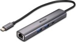 Lindy Lindy 43385 huby i koncentratory USB Type-C 10000 Mbit/s Szary