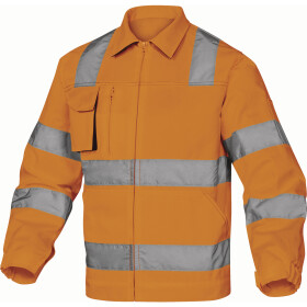Pracovná bunda Delta Plus M2VHV Farba: Žiarivo Oranžová/ Šedá, Veľkosť: 2XL (M2VHVOGXX)