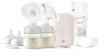 Philips AVENT SCF397/31 ružová / Elektrická odsávačka materského mlieka / Duo / 2x 125 ml fľaša
