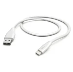 HAMA kábel USB-A na USB-C 1,5 m biela / Nabíjací kábel / USB 2.0 / 480 Mbit/s (00201596)