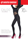 Sesto Senso Caldo pančuchy 70 den 5-XL nero/černá 5-XL