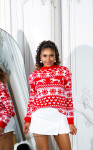 Christmas Time Oversize Knit Jumper red Einheitsgroesse