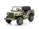 Mamido Mamido Detský elektrický vojenský Jeep Willys svetlé zelený