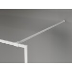 MEXEN/S - Kioto-F Sprchová zástena WALK-IN s rámom 70 x 202, grafit 8 mm, biela 800-070-104-20-40