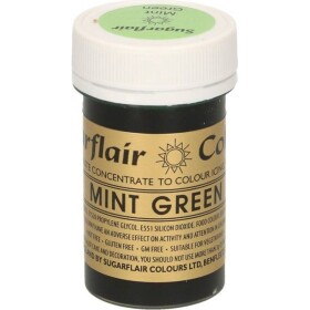 Gélová farba mint green 25 g - Sugarflair - Sugarflair