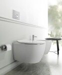 ISVEA - SENTIMENTI závesná WC misa, Rimless, 36x51cm, biela 10AR02012