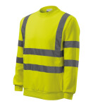 HV Essential unisex fluorescenčná žltá mikina 2XL