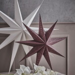 House Doctor Závesná svietiaca hviezda Point Star Burgundy 60 cm