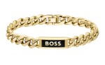 Hugo Boss Pozlátený náramok pre mužov Kassy Emblem 1580680 19 cm