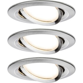 Paulmann 93447 Nova vstavané svietidlo sada 3 ks LED LED 18 W železo (kartáčovamé); 93447