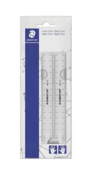 Staedtler Pravítko transparentné 15 cm / Pravítko / Plast / 2 ks (562 152 PB)