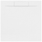 Sprchová vanička štvorcová SAT Fusion 90x90 cm liaty mramor Blanco SATFU9090BL SATFU9090BL