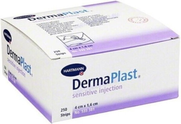 DERMAPLAST Injection sensitive 4 x 1,6 cm 250 kusov