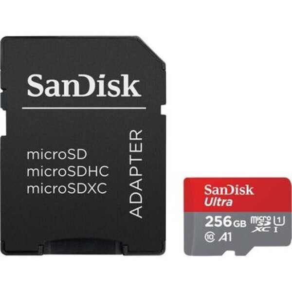 SanDisk Ultra microSDXC 256GB + adaptér / Class 10 / UHS-I / čítanie: až 150MBs (SDSQUAC-256G-GN6MA)