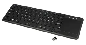 LogiLink Bezdrôtová klávesnica s touchpadom čierna / Bezdrôtová klávesnica / 2,4 GHz / USB nano prijímač (ID0188)
