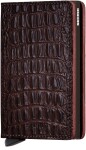 Kožená mini peňaženka Secrid Slimwallet Nile Brown