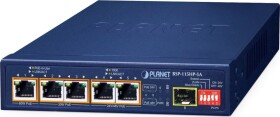 Planet BSP-115HP-5A łącza sieciowe Nie zarządzany Gigabit Ethernet (10/100/1000) Obsługa PoE Modrý