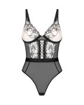 Dámske očarujúce body Vila Blanes Teddy black - Obsessive XL/2XL