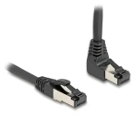 DeLock / Sieťový kábel RJ45 / Cat.8.1 S/FTP / pravouhlý - priamy / 2 m / čierna (80446)