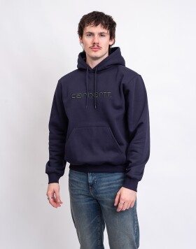 Carhartt WIP Hooded Carhartt Sweat Dark Navy/Dark Scarab L