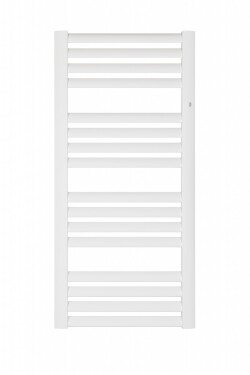 Instalprojekt - Kúpeľňový radiátor Maka - Pripojenie radiátora - Spodná pripojenie, Radiátory - Farebné prevedenie HL - Biela, Rozmer radiátora HL - 577 × 1205 mm, výkon 607 W RADMAK601235