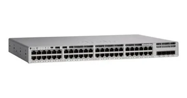 Cisco Catalyst 9200L-48P / Switch / 48x RJ-45 10/100/1000 / Partial PoE+ / 4X 10G Uplink / Network Essentials (C9200L-48PL-4X-E)