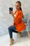 Bunda s klopami elegantná oranžová UNI
