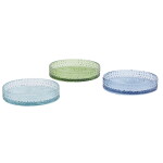 MADAM STOLTZ Sklenený podnos Colors Mintová