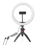 Nedis Kruhové Svetlo čierna / 10 inch / 120 LED's / 2700 - 6700 K / statív (RLSTND100BK)