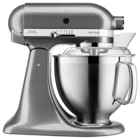 KitchenAid Kuchynský robot Artisan 5KSM185PSEMS strieborná / 300W / 4,8L / 10 rýchlostí (5KSM185PSEMS)