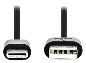 Nedis USB 2.0 čierna / Kábel USB / USB-A - USB-C / 1 m (CCGL60600BK10)