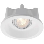 Deko Light Einbauring 150 GU5.3 110503 krúžok pre stropnú montáž LED , halogénová žiarovka GU5.3, MR 16 50 W biela; 110503