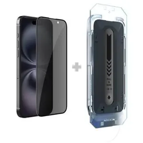 Nillkin Tvrdené Sklo 0.25mm Guardian 2.5D pre Apple iPhone 16 Black (s aplikátorom) (57983122944)