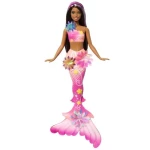 Mattel JDM73 Barbie Dreamtopia - Kúzelná kvetinová morksá panna - tmavovláska