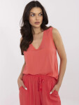 Blúzka D73761M11218A koralová S