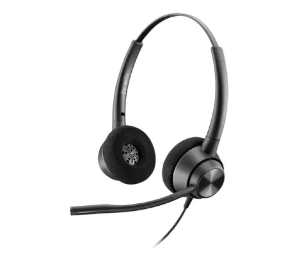 Poly EncorePro 320 QD čierna / Náhlavná súprava / mikrofón / 2x slúchadlo / QD (77T26AA)
