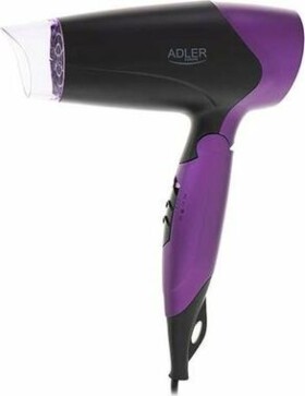 Adler AD 2260 fialová / Fén na vlasy / 1600 W / 2 teploty / 2 rýchlosti / Koncentrátor / skladacia rukoväť (AD 2260)