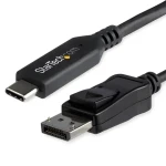 StarTech USB-C na DisplayPort čierna / Adaptér / 8K 60Hz / HBR3 / 1,8 m (CDP2DP146B)