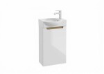 Kúpeľňová skrinka s umývadlom Naturel Stilla 39x60x22 cm biela lesk STILLAD04008UBR STILLAD04008UBR