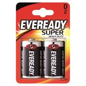 Eveready Super Batéria - Veľký monočlánok D 2 ks (blister) (7638900083613)