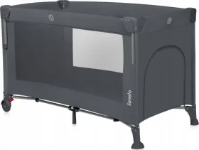 Lionelo Postieľka cestovná Ellen 3v1 Grey Concrete / od 0 do 3 rokov / do 15 kg (LO-ELLEN GREY CONCRETE)