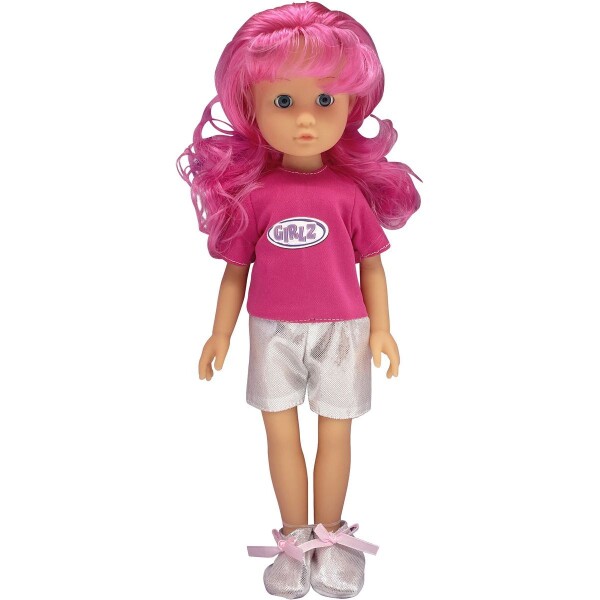 Dimian Bambolina 35 cm růžové vlasy