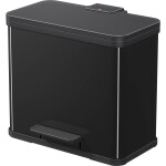 Hailo öko trio plus L 6332600 odpadkový kôš, 27 l, ocelový plech, (d x š x v) 470 x 470 x 430 mm, čierna, s pedálovým otváraním, 1 ks; 6332600